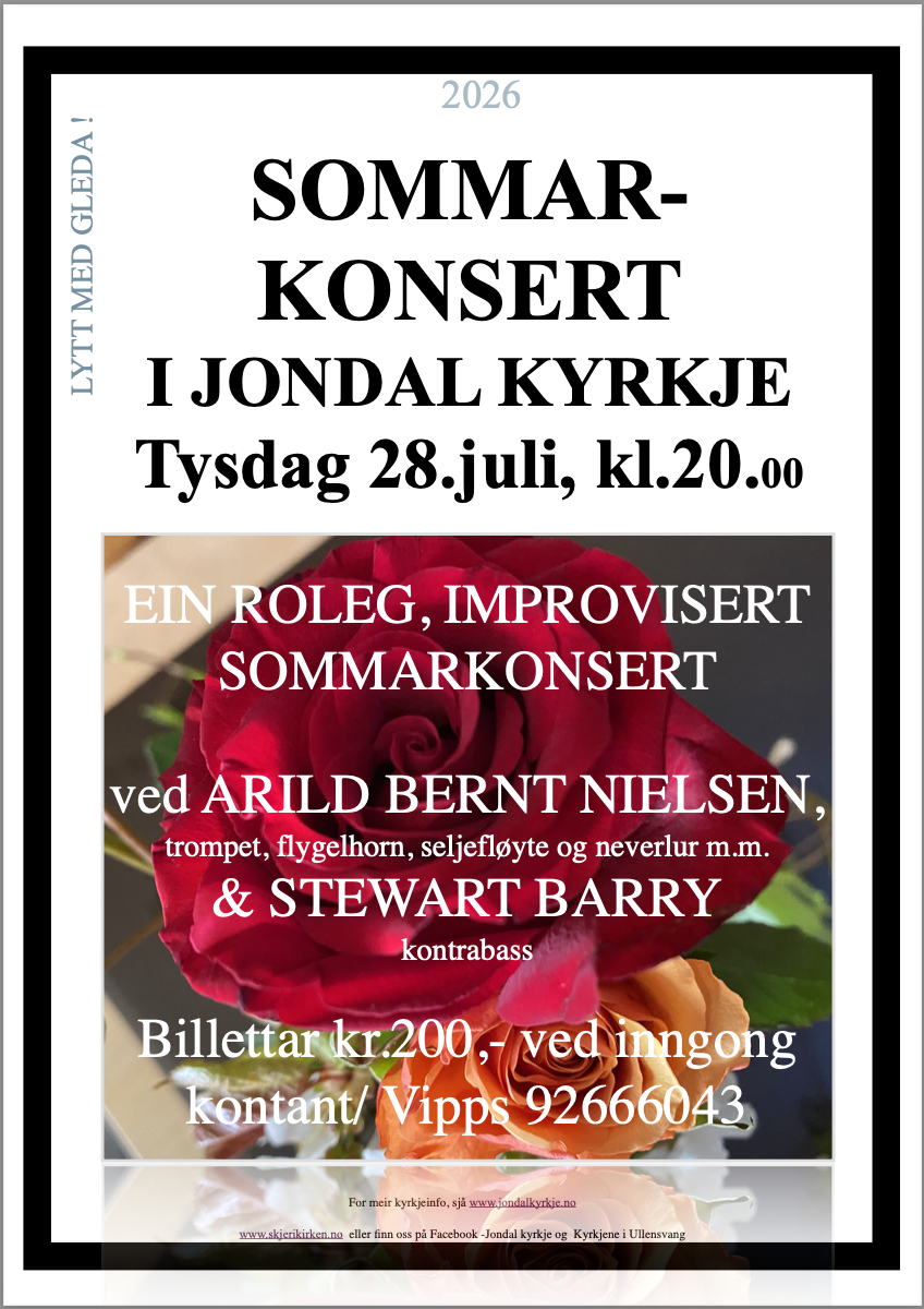 Somarkonsert i Jondal kyrkje