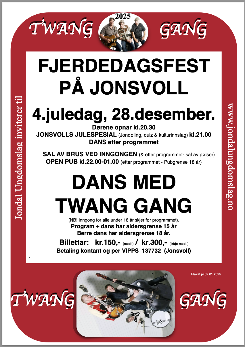 Fjerdedagsfest på Jonsvoll