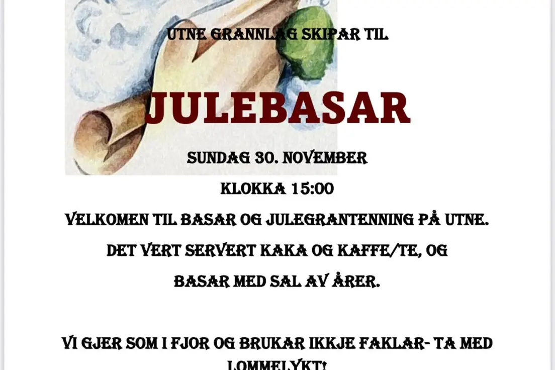 Julebasar med Utne grannalag