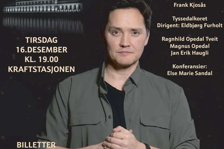 Julekonsert med Frank Kjosås og Tyssedalskoret