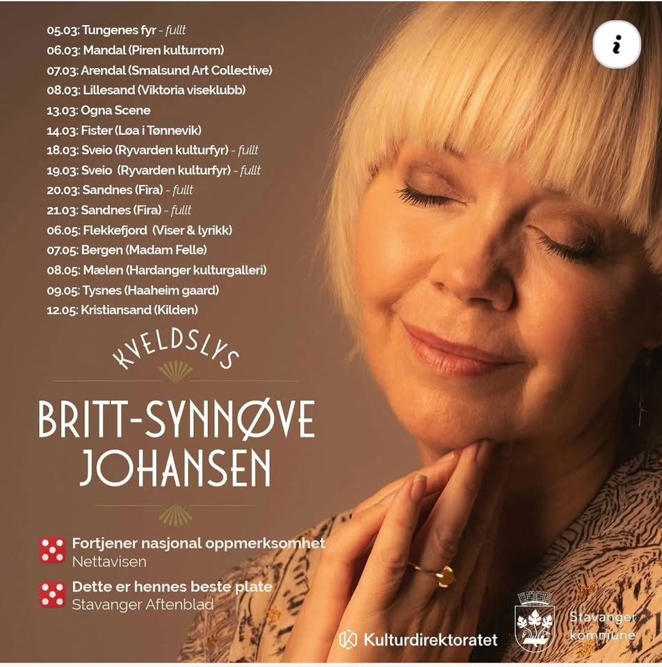 Konsert: Britt-Synnøve Johansen