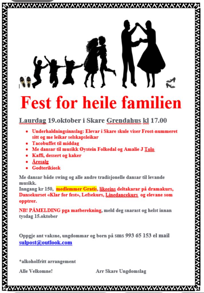 Familiefest i Skare