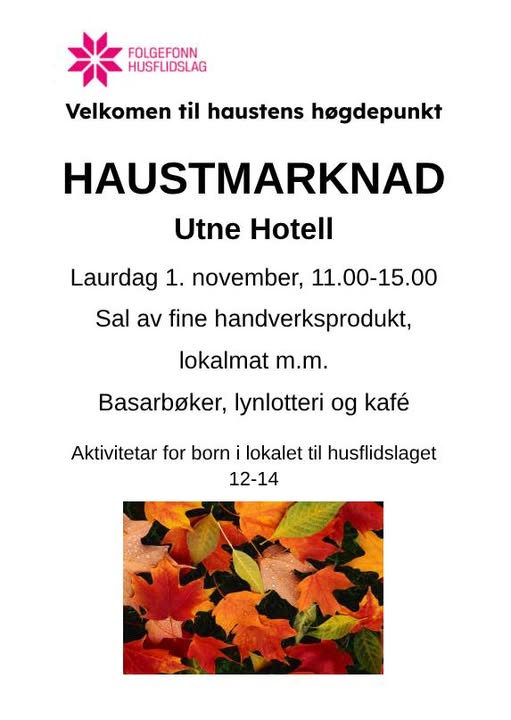 Haustmarknad på Utne Hotell