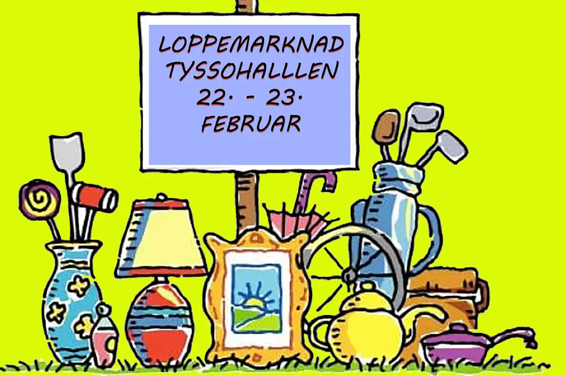 Loppemarknad i Tyssohallen