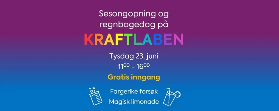 Sesongopniong og regnbogedag på Kraftlaben