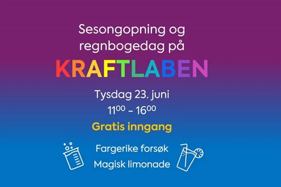 Sesongopniong og regnbogedag på Kraftlaben
