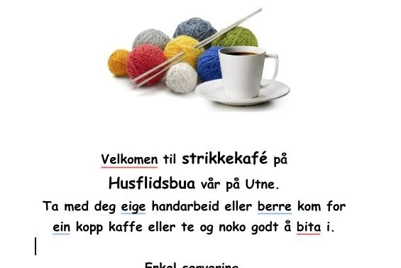 Strikkekafé på Husflidbua