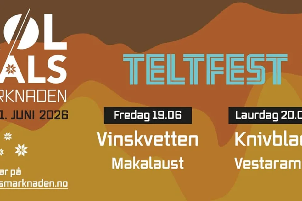 Teltfest: Vinskvetten, Knivblad, Vestaramp og Makalust